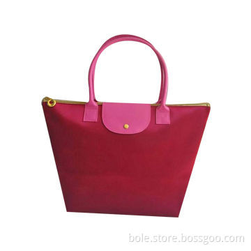 Fashion Shopping Bag for Promotion, Two Handles for Carrying and Nylon Zipper for Closure